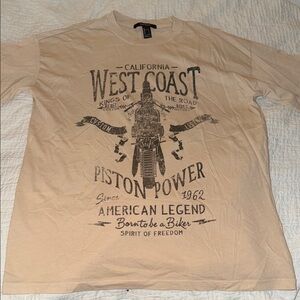 Forever 21 Beige Graphic Tee